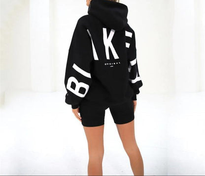 Sweat capuche oversize printed graphique jumper for women | Clotilde -5