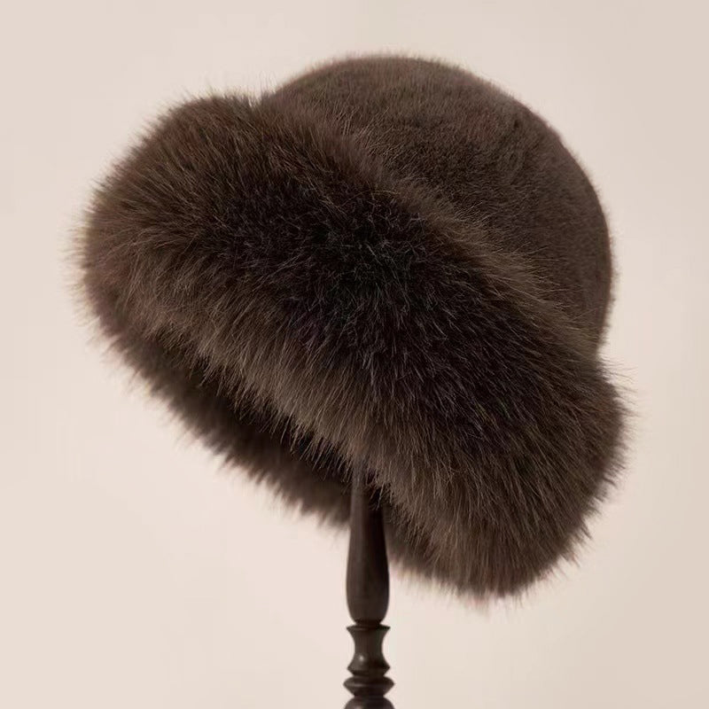 Elegant brimless winter hat for women | Elara -3