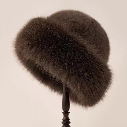 Elegant brimless winter hat for women | Elara -3
