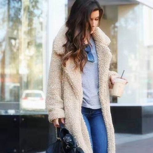 Coat long chaud peluche for women | Isla -1