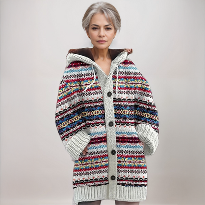 Soft thick cosy winter cardigan for women -1