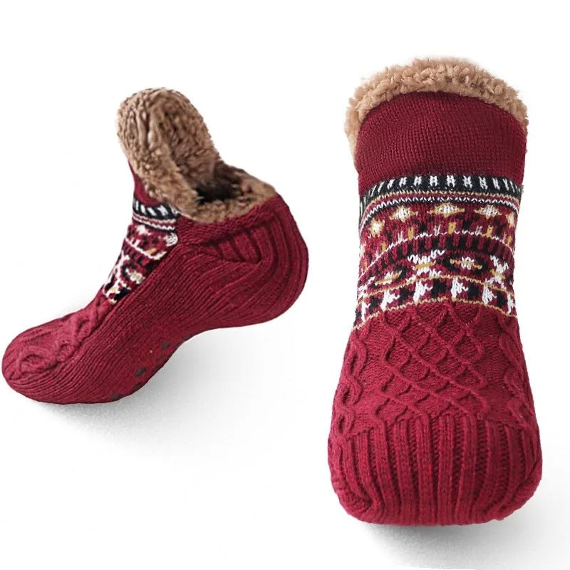 Winter-warm non-slip house socks for women | Sofie