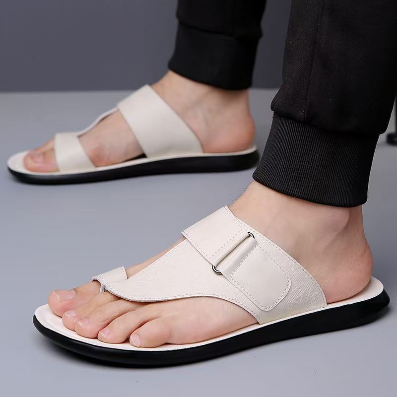 Classic leather everyday summer sandals for men | Ashmere -10