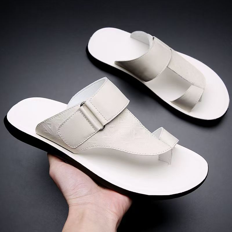 Classic leather everyday summer sandals for men | Ashmere -7
