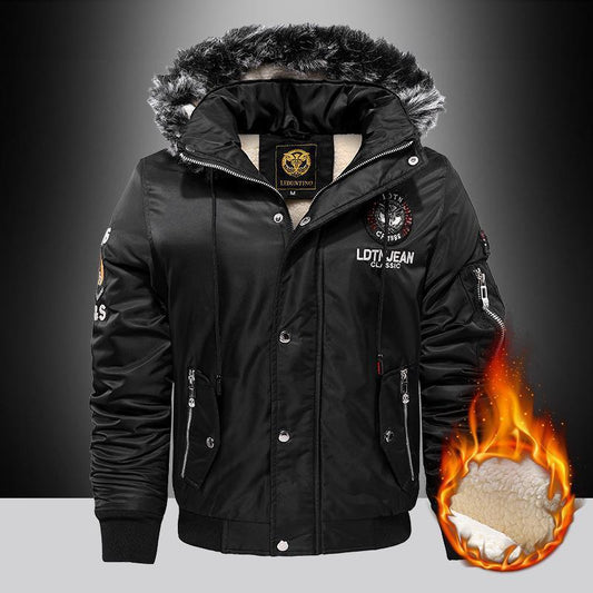 Warm winter jacket with soft lining for men | Lucas