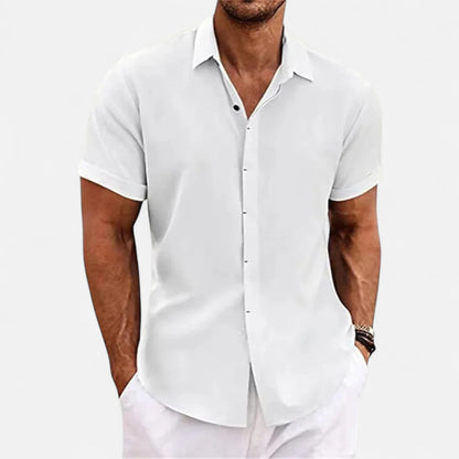 Refined coastal summer shirt for men -9