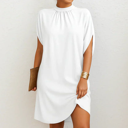 Elegant draped mini dress for women | Seraphine -8