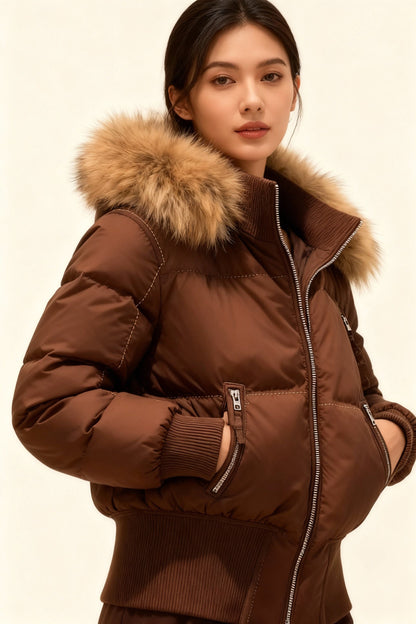 Quilted winter jacket for women | Elowen -1