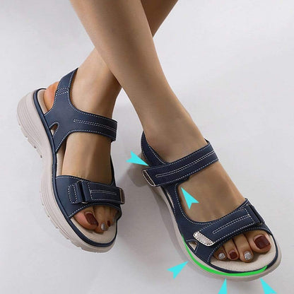 Sandales marche sangles velcro sandals for women | Tia -2