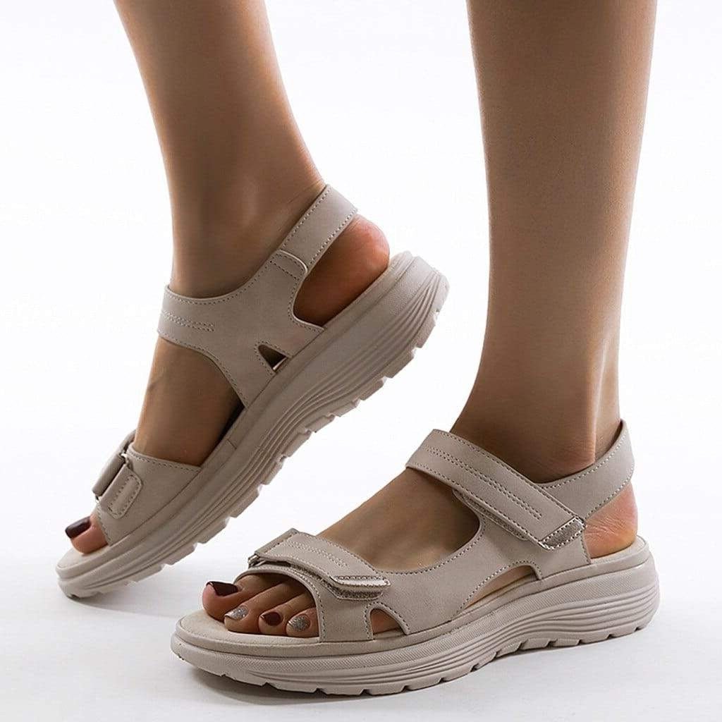 Sandales marche sangles velcro sandals for women | Tia -4