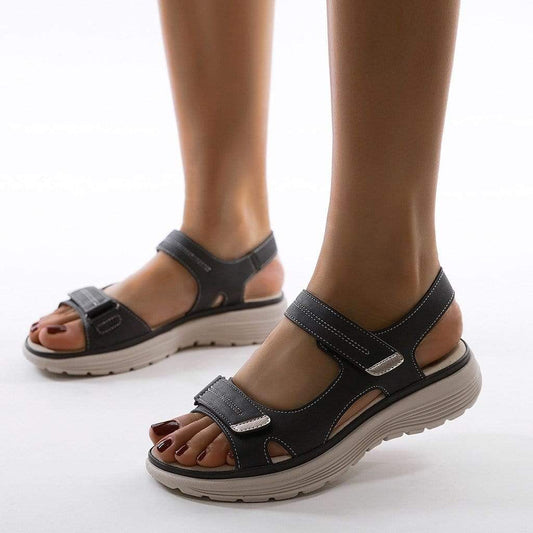 Sandales marche sangles velcro sandals for women | Tia -1