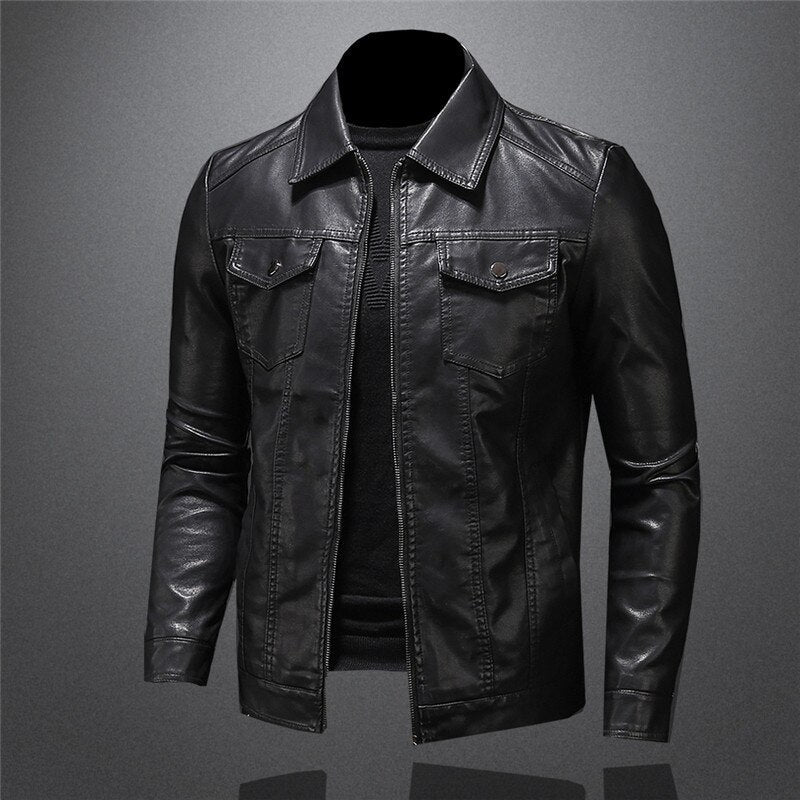 Warm leather jacket for men | Giani -4