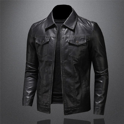 Warm leather jacket for men | Giani -4